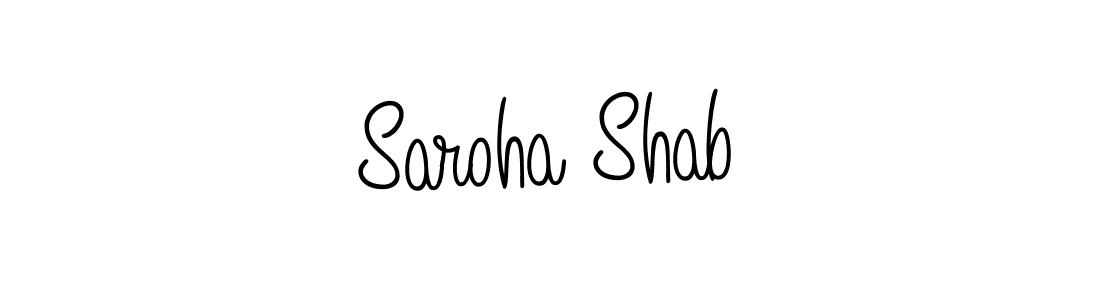Also we have Saroha Shab name is the best signature style. Create professional handwritten signature collection using Angelique-Rose-font-FFP autograph style. Saroha Shab signature style 5 images and pictures png