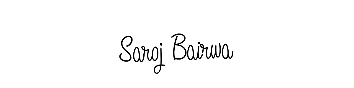 Design your own signature with our free online signature maker. With this signature software, you can create a handwritten (Angelique-Rose-font-FFP) signature for name Saroj Bairwa. Saroj Bairwa signature style 5 images and pictures png