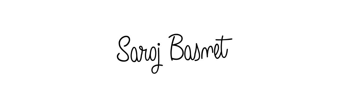 Also we have Saroj Basnet name is the best signature style. Create professional handwritten signature collection using Angelique-Rose-font-FFP autograph style. Saroj Basnet signature style 5 images and pictures png