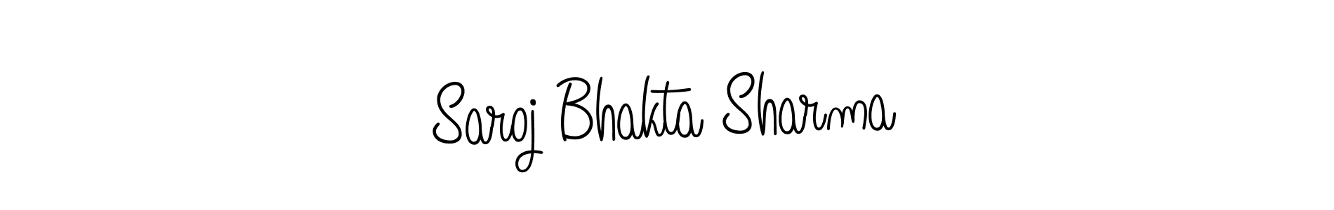 How to make Saroj Bhakta Sharma signature? Angelique-Rose-font-FFP is a professional autograph style. Create handwritten signature for Saroj Bhakta Sharma name. Saroj Bhakta Sharma signature style 5 images and pictures png