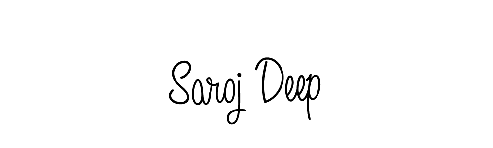 Check out images of Autograph of Saroj Deep name. Actor Saroj Deep Signature Style. Angelique-Rose-font-FFP is a professional sign style online. Saroj Deep signature style 5 images and pictures png