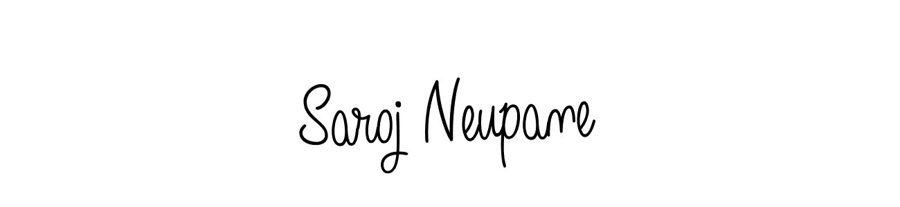 Saroj Neupane stylish signature style. Best Handwritten Sign (Angelique-Rose-font-FFP) for my name. Handwritten Signature Collection Ideas for my name Saroj Neupane. Saroj Neupane signature style 5 images and pictures png