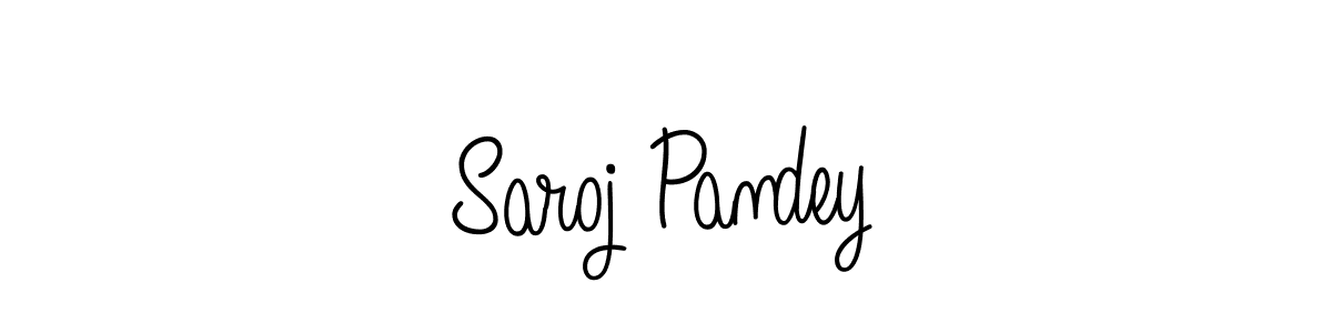 Make a short Saroj Pandey signature style. Manage your documents anywhere anytime using Angelique-Rose-font-FFP. Create and add eSignatures, submit forms, share and send files easily. Saroj Pandey signature style 5 images and pictures png
