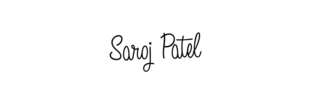 How to make Saroj Patel name signature. Use Angelique-Rose-font-FFP style for creating short signs online. This is the latest handwritten sign. Saroj Patel signature style 5 images and pictures png