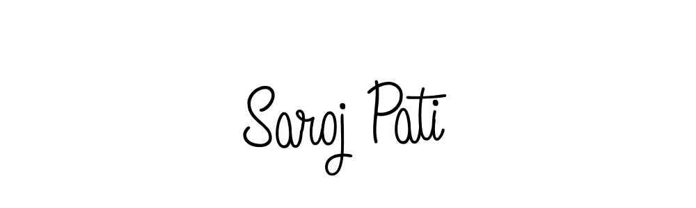 Design your own signature with our free online signature maker. With this signature software, you can create a handwritten (Angelique-Rose-font-FFP) signature for name Saroj Pati. Saroj Pati signature style 5 images and pictures png