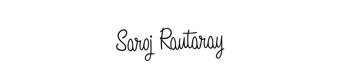 Use a signature maker to create a handwritten signature online. With this signature software, you can design (Angelique-Rose-font-FFP) your own signature for name Saroj Rautaray. Saroj Rautaray signature style 5 images and pictures png