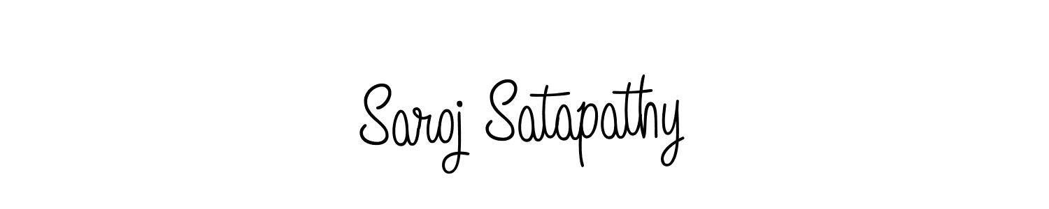 How to make Saroj Satapathy name signature. Use Angelique-Rose-font-FFP style for creating short signs online. This is the latest handwritten sign. Saroj Satapathy signature style 5 images and pictures png