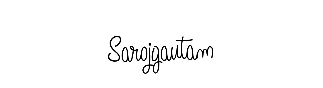 The best way (Angelique-Rose-font-FFP) to make a short signature is to pick only two or three words in your name. The name Sarojgautam include a total of six letters. For converting this name. Sarojgautam signature style 5 images and pictures png