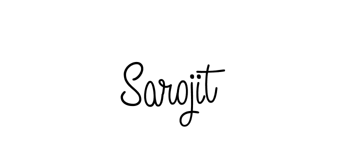 Sarojit stylish signature style. Best Handwritten Sign (Angelique-Rose-font-FFP) for my name. Handwritten Signature Collection Ideas for my name Sarojit. Sarojit signature style 5 images and pictures png