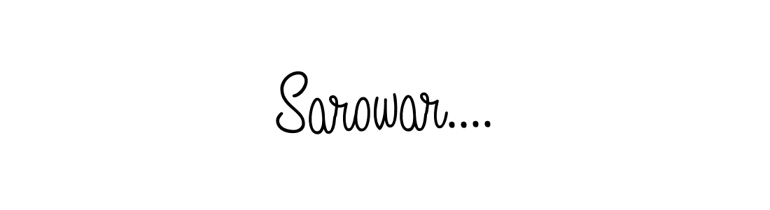 The best way (Angelique-Rose-font-FFP) to make a short signature is to pick only two or three words in your name. The name Sarowar.... include a total of six letters. For converting this name. Sarowar.... signature style 5 images and pictures png
