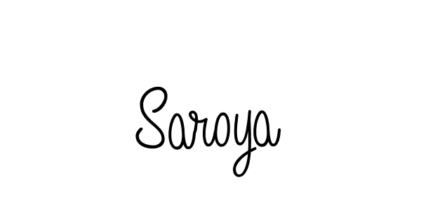 How to make Saroya signature? Angelique-Rose-font-FFP is a professional autograph style. Create handwritten signature for Saroya name. Saroya signature style 5 images and pictures png