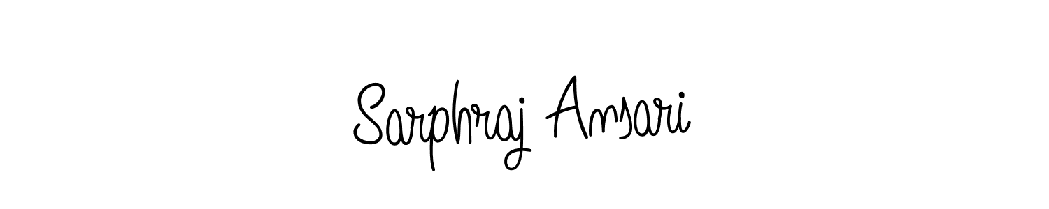 The best way (Angelique-Rose-font-FFP) to make a short signature is to pick only two or three words in your name. The name Sarphraj Ansari include a total of six letters. For converting this name. Sarphraj Ansari signature style 5 images and pictures png
