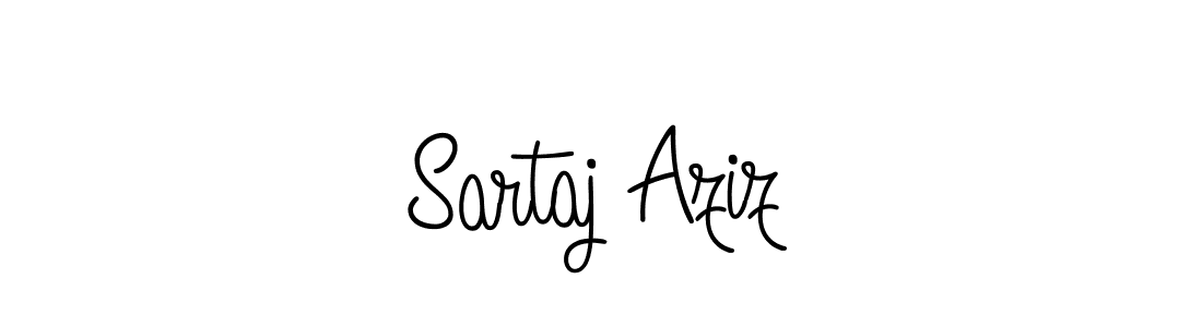 How to make Sartaj Aziz name signature. Use Angelique-Rose-font-FFP style for creating short signs online. This is the latest handwritten sign. Sartaj Aziz signature style 5 images and pictures png