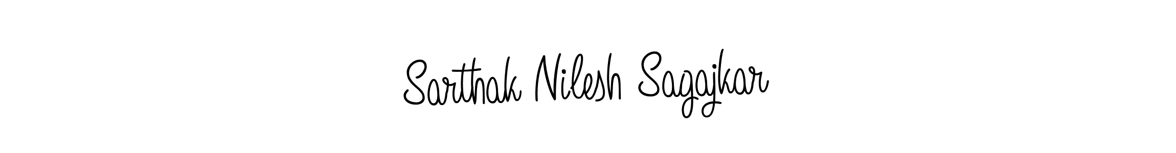 Make a beautiful signature design for name Sarthak Nilesh Sagajkar. Use this online signature maker to create a handwritten signature for free. Sarthak Nilesh Sagajkar signature style 5 images and pictures png