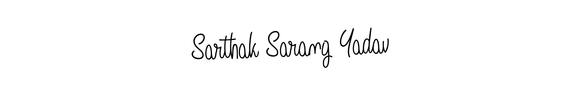 Sarthak Sarang Yadav stylish signature style. Best Handwritten Sign (Angelique-Rose-font-FFP) for my name. Handwritten Signature Collection Ideas for my name Sarthak Sarang Yadav. Sarthak Sarang Yadav signature style 5 images and pictures png