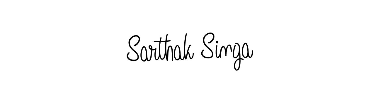 How to make Sarthak Singa signature? Angelique-Rose-font-FFP is a professional autograph style. Create handwritten signature for Sarthak Singa name. Sarthak Singa signature style 5 images and pictures png