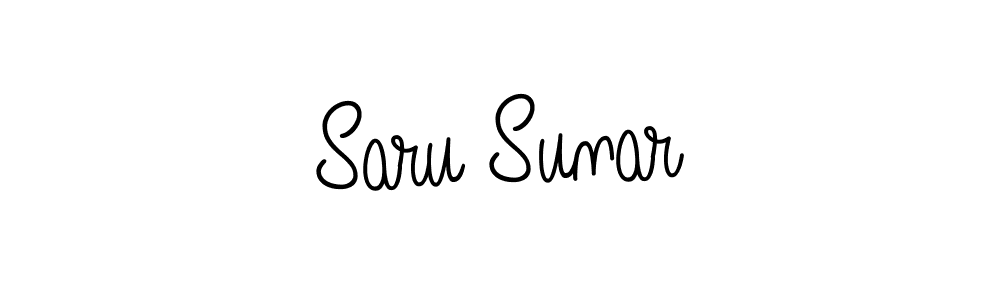 Design your own signature with our free online signature maker. With this signature software, you can create a handwritten (Angelique-Rose-font-FFP) signature for name Saru Sunar. Saru Sunar signature style 5 images and pictures png