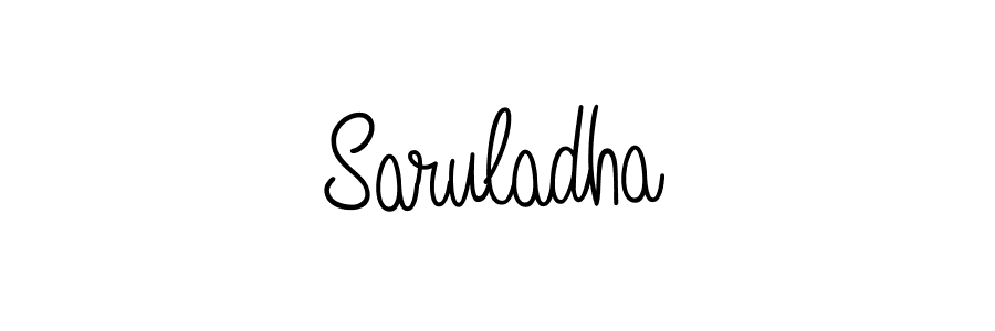 Make a beautiful signature design for name Saruladha. Use this online signature maker to create a handwritten signature for free. Saruladha signature style 5 images and pictures png