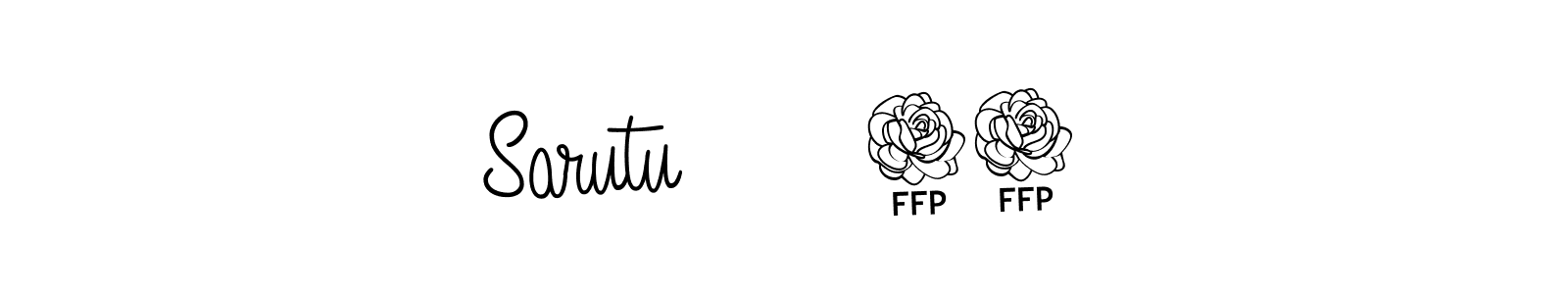 Create a beautiful signature design for name Sarutu ❤️ 24. With this signature (Angelique-Rose-font-FFP) fonts, you can make a handwritten signature for free. Sarutu ❤️ 24 signature style 5 images and pictures png
