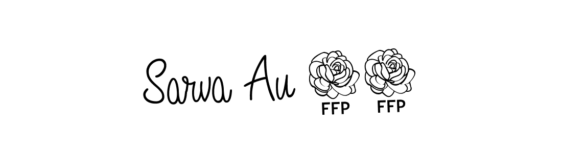 Design your own signature with our free online signature maker. With this signature software, you can create a handwritten (Angelique-Rose-font-FFP) signature for name Sarva Au 04. Sarva Au 04 signature style 5 images and pictures png