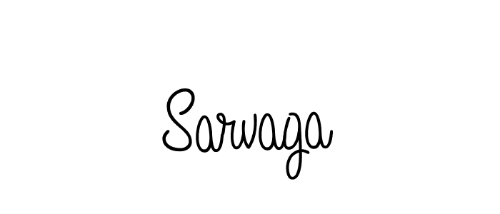 How to make Sarvaga name signature. Use Angelique-Rose-font-FFP style for creating short signs online. This is the latest handwritten sign. Sarvaga signature style 5 images and pictures png