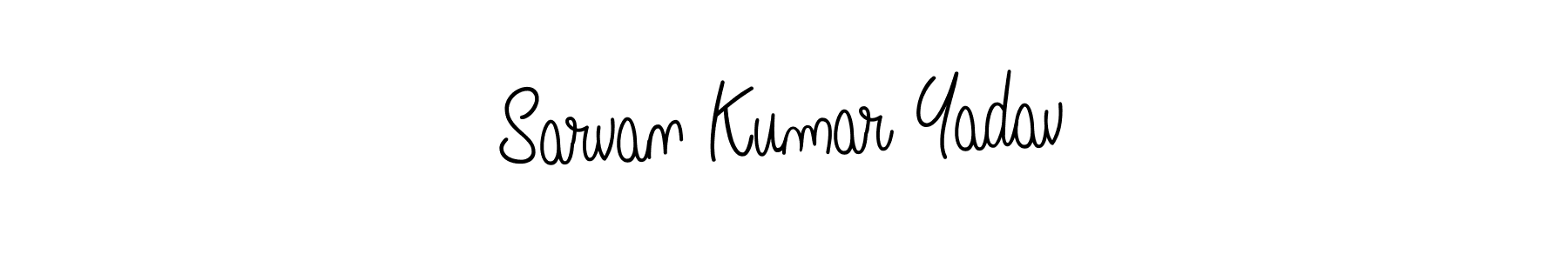 Make a beautiful signature design for name Sarvan Kumar Yadav. With this signature (Angelique-Rose-font-FFP) style, you can create a handwritten signature for free. Sarvan Kumar Yadav signature style 5 images and pictures png