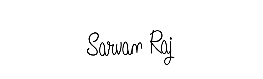 How to make Sarvan Raj name signature. Use Angelique-Rose-font-FFP style for creating short signs online. This is the latest handwritten sign. Sarvan Raj signature style 5 images and pictures png