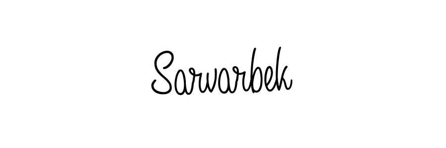 Also we have Sarvarbek name is the best signature style. Create professional handwritten signature collection using Angelique-Rose-font-FFP autograph style. Sarvarbek signature style 5 images and pictures png