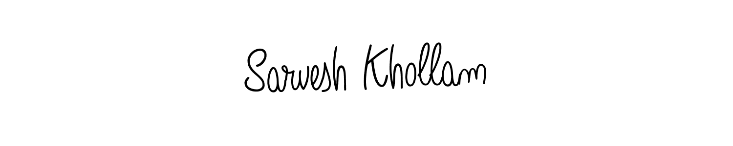 Make a beautiful signature design for name Sarvesh Khollam. Use this online signature maker to create a handwritten signature for free. Sarvesh Khollam signature style 5 images and pictures png