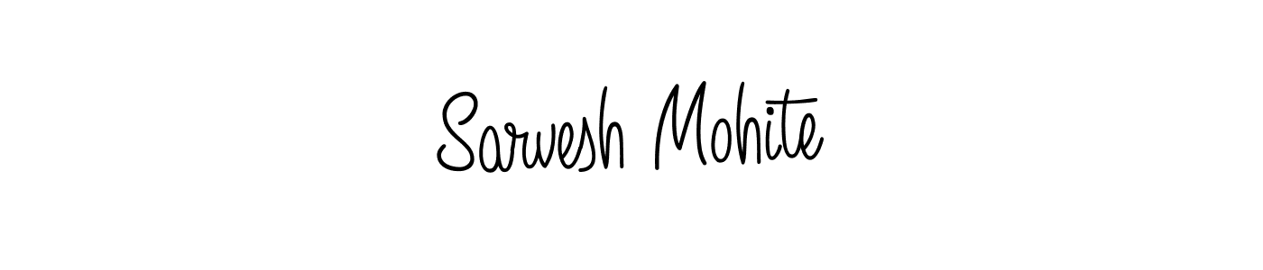 You should practise on your own different ways (Angelique-Rose-font-FFP) to write your name (Sarvesh Mohite) in signature. don't let someone else do it for you. Sarvesh Mohite signature style 5 images and pictures png