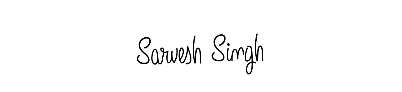 Make a beautiful signature design for name Sarvesh Singh. With this signature (Angelique-Rose-font-FFP) style, you can create a handwritten signature for free. Sarvesh Singh signature style 5 images and pictures png