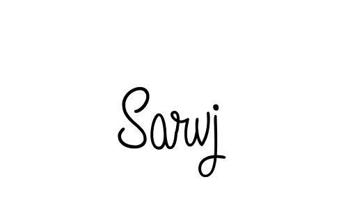 How to make Sarvj signature? Angelique-Rose-font-FFP is a professional autograph style. Create handwritten signature for Sarvj name. Sarvj signature style 5 images and pictures png