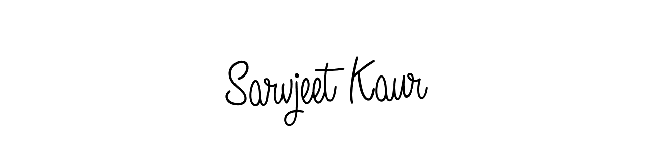 Sarvjeet Kaur stylish signature style. Best Handwritten Sign (Angelique-Rose-font-FFP) for my name. Handwritten Signature Collection Ideas for my name Sarvjeet Kaur. Sarvjeet Kaur signature style 5 images and pictures png