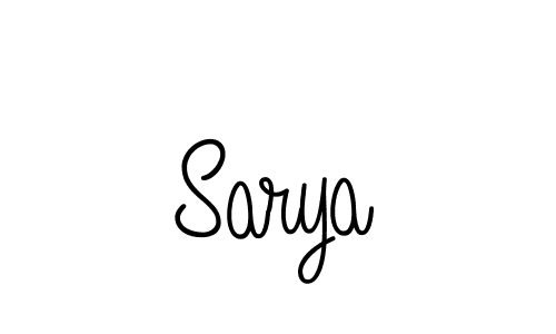 Make a beautiful signature design for name Sarya. Use this online signature maker to create a handwritten signature for free. Sarya signature style 5 images and pictures png
