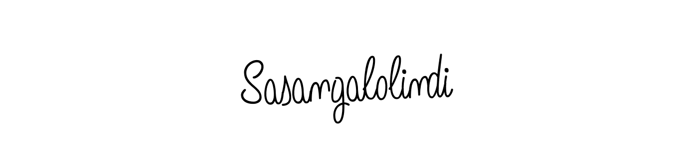 How to make Sasangalolindi signature? Angelique-Rose-font-FFP is a professional autograph style. Create handwritten signature for Sasangalolindi name. Sasangalolindi signature style 5 images and pictures png