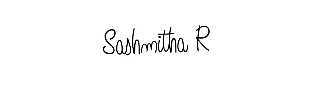 You should practise on your own different ways (Angelique-Rose-font-FFP) to write your name (Sashmitha R) in signature. don't let someone else do it for you. Sashmitha R signature style 5 images and pictures png
