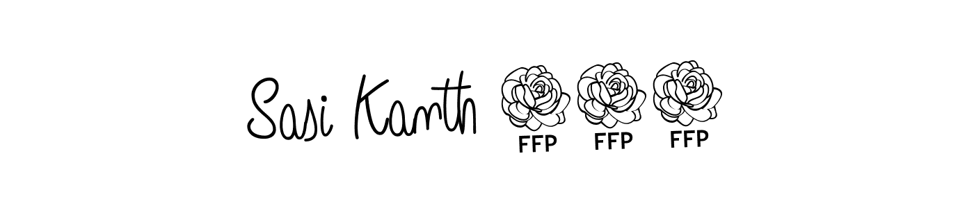 The best way (Angelique-Rose-font-FFP) to make a short signature is to pick only two or three words in your name. The name Sasi Kanth 487 include a total of six letters. For converting this name. Sasi Kanth 487 signature style 5 images and pictures png