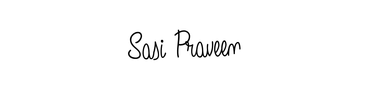 How to make Sasi Praveen signature? Angelique-Rose-font-FFP is a professional autograph style. Create handwritten signature for Sasi Praveen name. Sasi Praveen signature style 5 images and pictures png