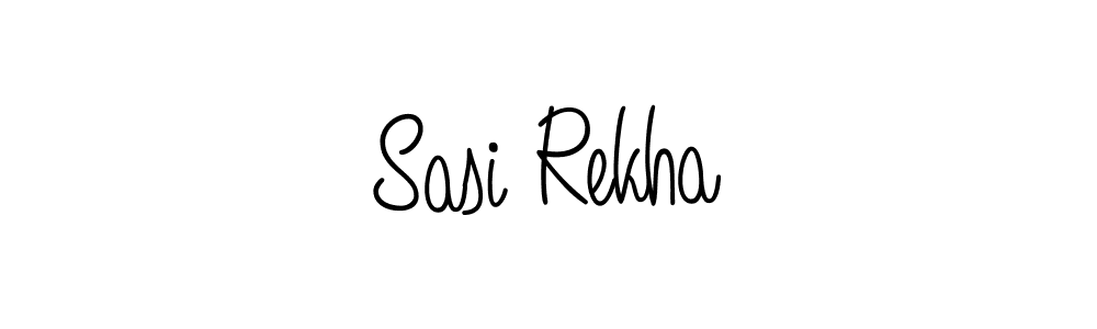 Create a beautiful signature design for name Sasi Rekha. With this signature (Angelique-Rose-font-FFP) fonts, you can make a handwritten signature for free. Sasi Rekha signature style 5 images and pictures png