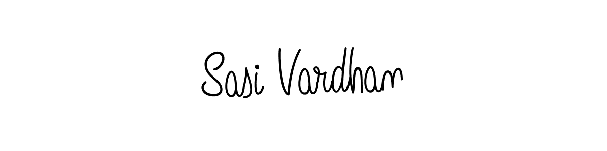 The best way (Angelique-Rose-font-FFP) to make a short signature is to pick only two or three words in your name. The name Sasi Vardhan include a total of six letters. For converting this name. Sasi Vardhan signature style 5 images and pictures png