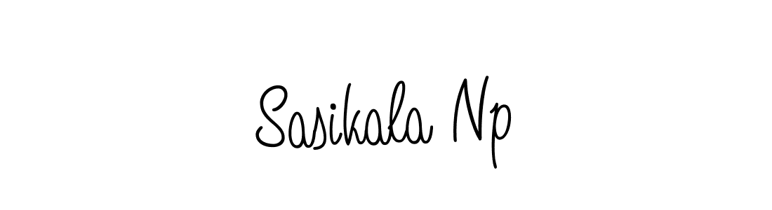 You should practise on your own different ways (Angelique-Rose-font-FFP) to write your name (Sasikala Np) in signature. don't let someone else do it for you. Sasikala Np signature style 5 images and pictures png