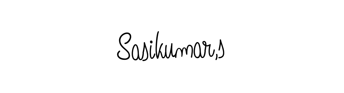 Sasikumar,s stylish signature style. Best Handwritten Sign (Angelique-Rose-font-FFP) for my name. Handwritten Signature Collection Ideas for my name Sasikumar,s. Sasikumar,s signature style 5 images and pictures png
