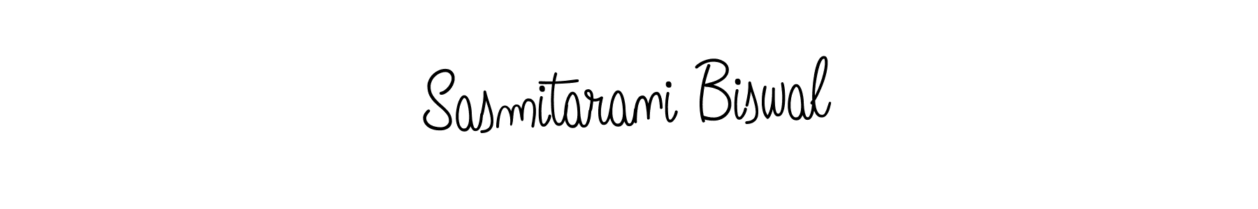 Use a signature maker to create a handwritten signature online. With this signature software, you can design (Angelique-Rose-font-FFP) your own signature for name Sasmitarani Biswal. Sasmitarani Biswal signature style 5 images and pictures png