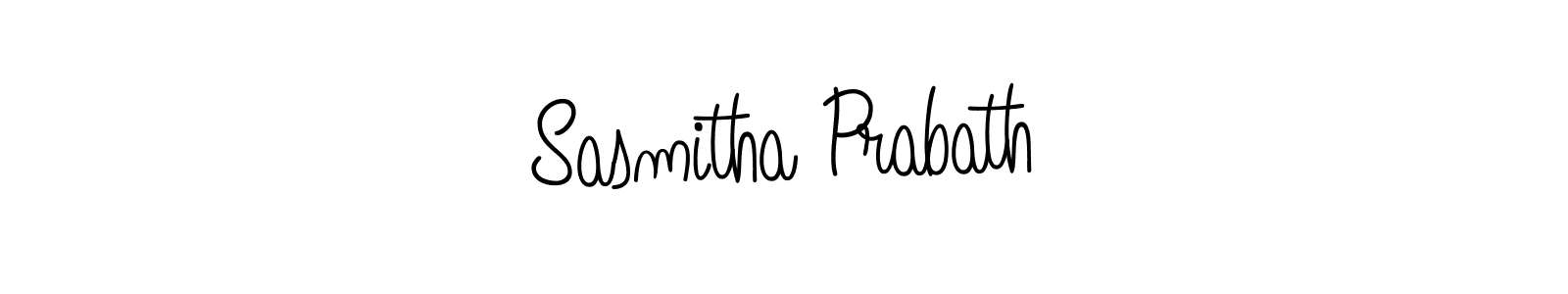 The best way (Angelique-Rose-font-FFP) to make a short signature is to pick only two or three words in your name. The name Sasmitha Prabath include a total of six letters. For converting this name. Sasmitha Prabath signature style 5 images and pictures png