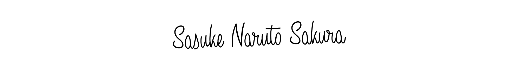 Use a signature maker to create a handwritten signature online. With this signature software, you can design (Angelique-Rose-font-FFP) your own signature for name Sasuke Naruto Sakura. Sasuke Naruto Sakura signature style 5 images and pictures png