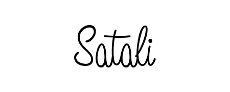 An effortless, minimalist signature concept for Satali using Angelique-Rose-font-FFP design. Clean lines that look great on any document. Satali signature style 5 images and pictures png