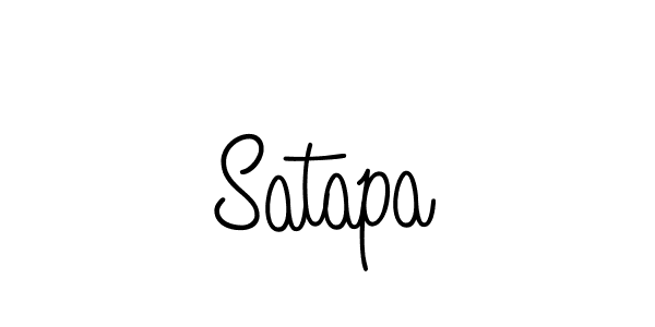How to make Satapa name signature. Use Angelique-Rose-font-FFP style for creating short signs online. This is the latest handwritten sign. Satapa signature style 5 images and pictures png