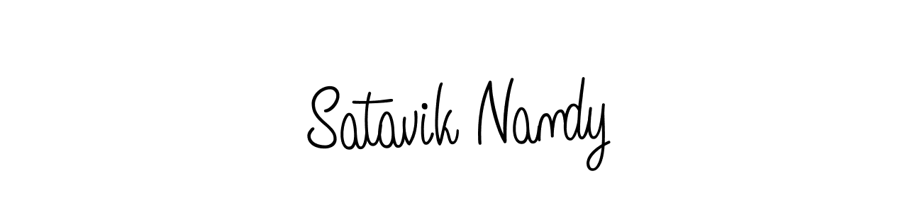 How to make Satavik Nandy signature? Angelique-Rose-font-FFP is a professional autograph style. Create handwritten signature for Satavik Nandy name. Satavik Nandy signature style 5 images and pictures png