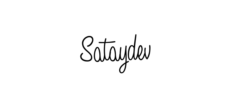 You should practise on your own different ways (Angelique-Rose-font-FFP) to write your name (Sataydev) in signature. don't let someone else do it for you. Sataydev signature style 5 images and pictures png