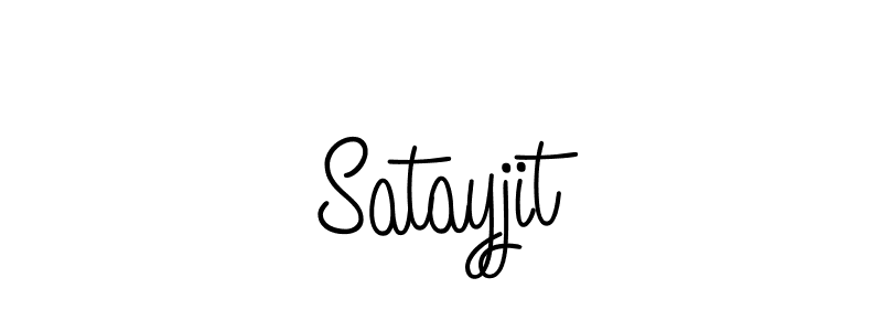 Make a beautiful signature design for name Satayjit. With this signature (Angelique-Rose-font-FFP) style, you can create a handwritten signature for free. Satayjit signature style 5 images and pictures png